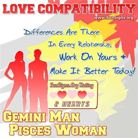 gemini male and pisces woman